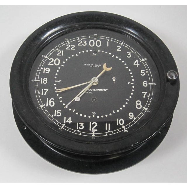 Nautical Antique Chelsea Us Government Clock For Sale - Image 3 of 4