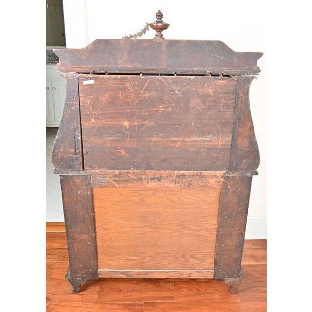 Late 19th Century Victorian Renaissance Revival Carved Drop-Front Secretary Desk For Sale - Image 15 of 18