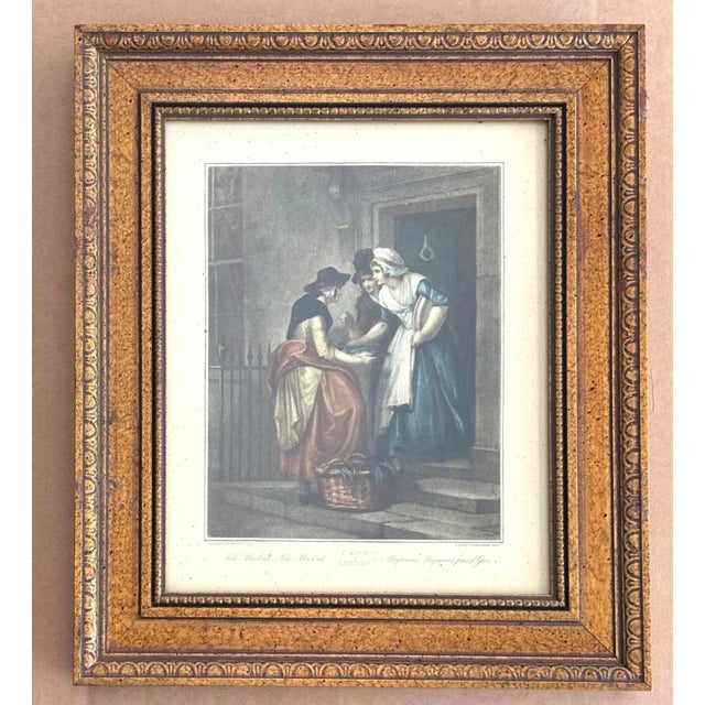 Framed Vintage Print from Francis Wheatley's Cries of London: "New Mackrel" For Sale - Image 4 of 4
