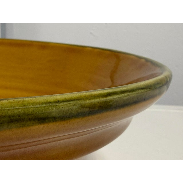 Ceramic French Nicoise Olive of Coursange for William Sonoma Large Salad Serving Bowl For Sale - Image 7 of 12