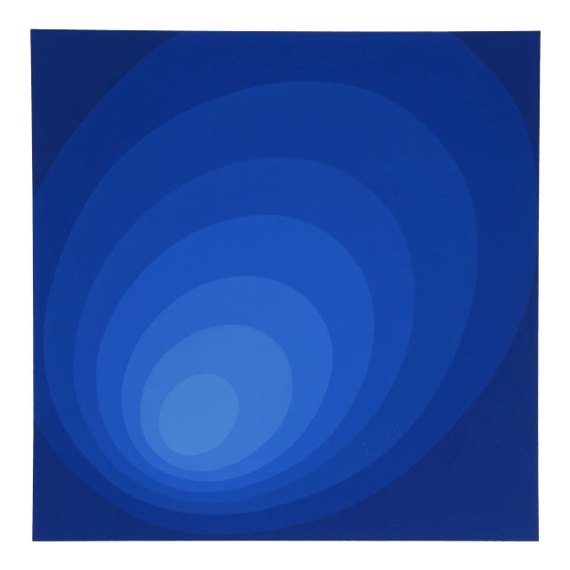 1970s Blue Ombre For Sale - Image 4 of 4