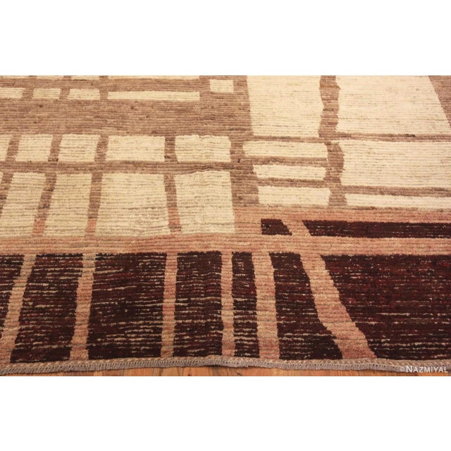 Large Tribal Primitive Design Central Asian Rug For Sale In New York - Image 6 of 7
