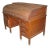 Antique Roll Top Quarter Sawn Oak Wooden Desk For Sale