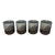 Vintage Stoneware Saki Cups Set of 4 For Sale