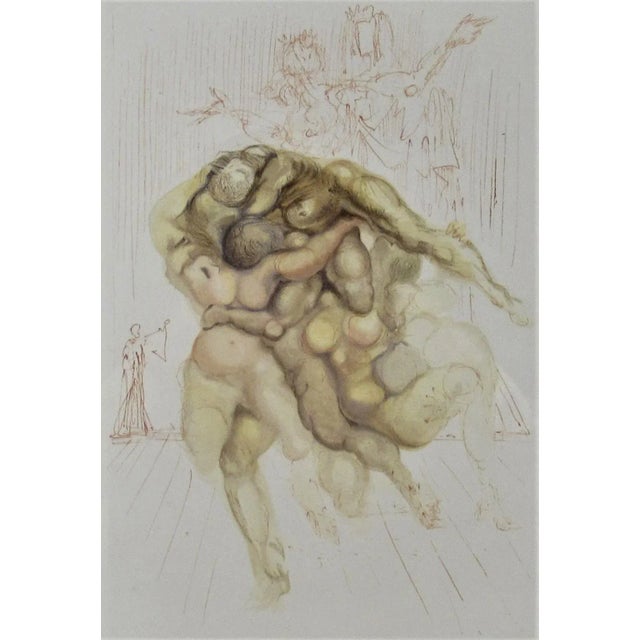 Artist: Salvador Dali (Spanish surrealist, 1904-1989) Title: Hell Canto 8 Year : 1963 Medium: Woodcut Edition: From the...