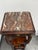 Chinoiserie Carved Wood Tiered Marble Top Stand, Vintage For Sale - Image 4 of 12