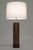 Mid-Century Modern Laurel Mid Century Tiki Modern Carved Walnut Tropical Leaf Column Table Lamp 1960's For Sale - Image 3 of 9