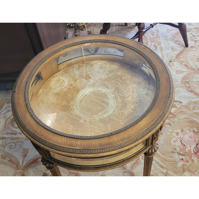 Gold 1910s Louis XVI Style Vitrine Table Signed R J. Horner For Sale - Image 8 of 12