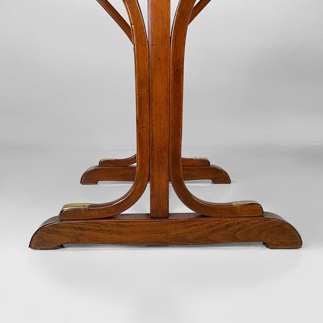 Italian Rectangular Dining Tables in Wood and Brass, 1930s, Set of 2 For Sale - Image 11 of 18