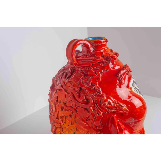 Brick Red Michael Lucero Untitled "Jughead"1992 For Sale - Image 8 of 13