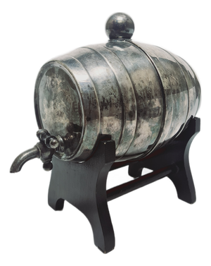 Art Nouveau Figurative Vodka Container, Sweden, 1900s