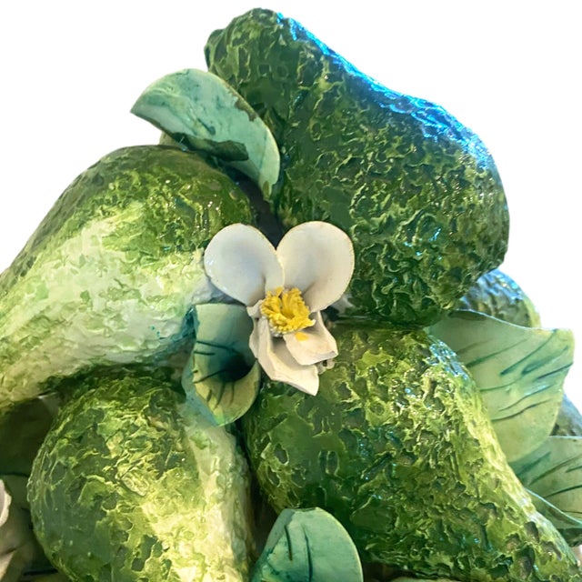 Trompe l'Oeil Avocado Bowl Centerpiece For Sale - Image 4 of 8