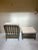Verdigris Vintage Lounge Chairs and Ottoman Set of 3 Pieces - Attributed to Brown Jordan Calcutta For Sale - Image 8 of 10