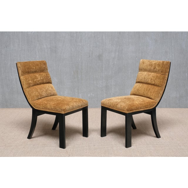 1930s Vintage Dining Chairs in Lacquered Wood by Melchiorre Bega, 1930s, Set of 6 For Sale - Image 5 of 17