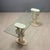 Italian Neoclassical Console Table in Glass and Plaster For Sale - Image 9 of 11