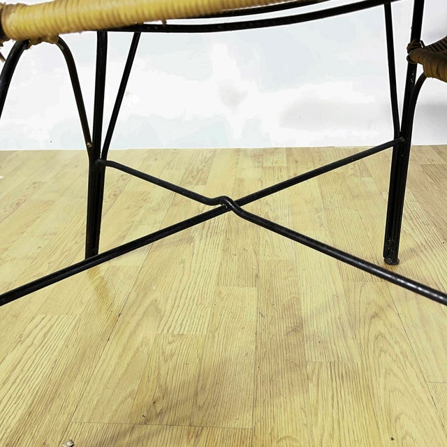 This elegant set of four outdoor chairs perfectly captures the sunny aesthetic of the 1970s. Featuring a lightweight yet...