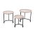 Transitional Lifestyle by JY Maddox Side Tables in Cream - Set of 3 For Sale - Image 3 of 3