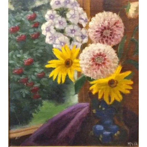 Canvas duplicated on carton, oil. 37x30.5 cm Hilda Vika.