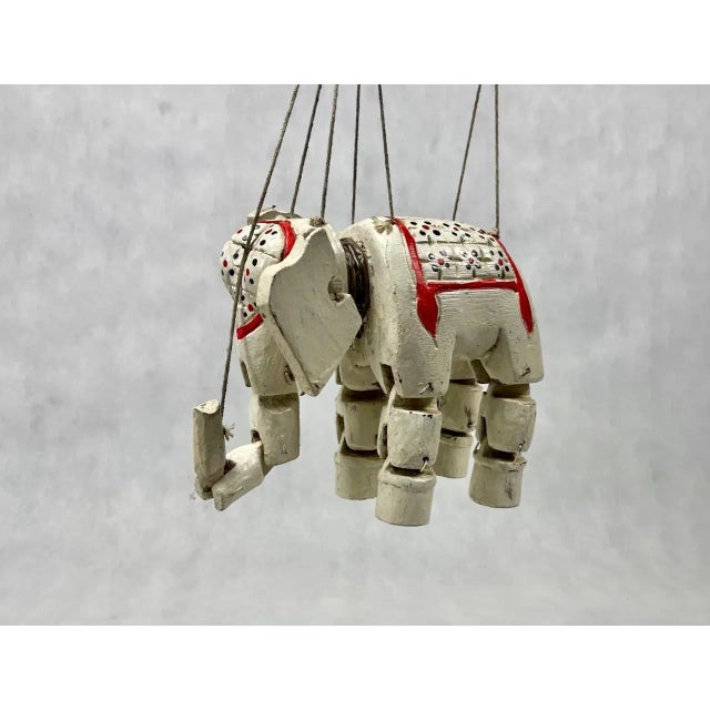 Handcrafted Vintage Marionette Puppet on a String, Burma, 1930s For Sale - Image 11 of 13