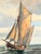 Nautical Vintage Signed Sailing Ship Seascape Oil Painting For Sale - Image 3 of 13