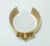 Gerard Yosca Gold Plate & Rhinestone Cuff Bracelet With Lion Motif For Sale - Image 4 of 12
