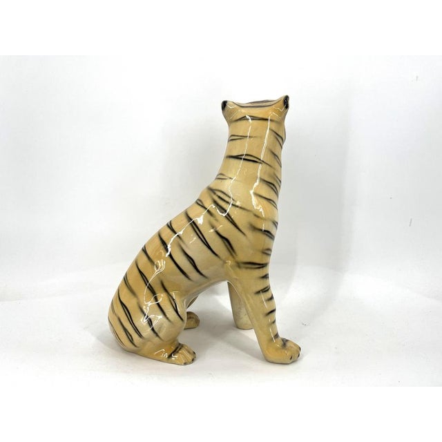 1960s Hand-Painted Ceramic Leopard, Italy, 1960s For Sale - Image 5 of 8