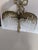 Bronze Mid 20th Century Baccarat Style Crystal Bronze Palm Tree Leaf Sconce For Sale - Image 8 of 11