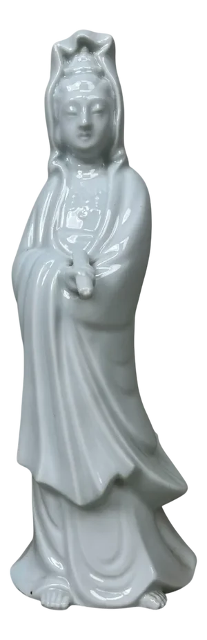 Byakue Kannon Figure in White Porcelain, Hōshi, Japan, 1920