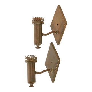 Pair of Vintage Single Light Wall Sconces For Sale