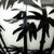 Contemporary Mid-Century Modern Revival Black & White Cased Glass Bamboo Vase For Sale - Image 9 of 12