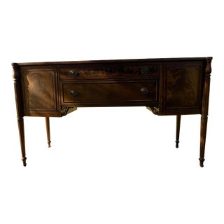 Vintage Sheraton Style Sideboard Buffet For Sale