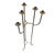 Vintage Six-Light Iron Floor Candelabra For Sale - Image 4 of 5