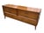Dixie Vintage Mid-Century Modern Walnut 7-Drawer Lowboy Dresser by Dixie Furniture – 1960s MCM Long Dresser With Sculptural Hardware & Tapered Legs For Sale - Image 4 of 14