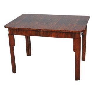 Art Deco Extendable Dining Table in Beech, Spruce and Walnut, Czech, 1930s For Sale