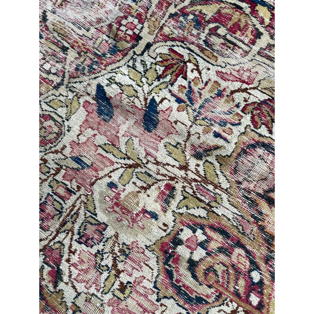 Antique Persian Kermanshah Moss, Sage & Olive Rug, 11 x 13 For Sale - Image 10 of 12