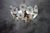 Gilded Metal and Glass Flower 4-Light Chandelier, 1990s For Sale - Image 11 of 12