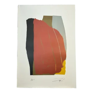 Larry Zox Odon I Signed Original Screenprint 1981