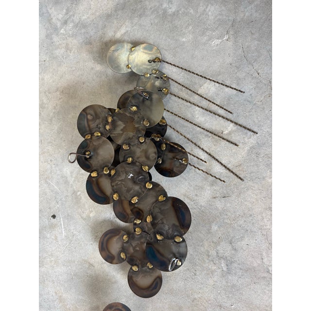 1976 J. Stillman Mid-Century Racing Sailboats Under Stormy Skies Metal Wall Sculpture For Sale In Miami - Image 6 of 10