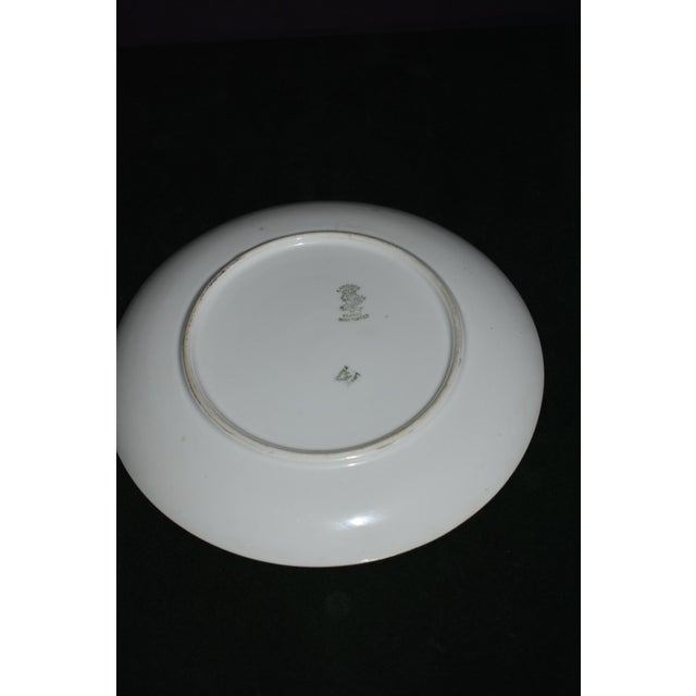 Antique Limoges Porcelain Cabinet Plate Pink Chrysanthemum Wreath For Sale - Image 14 of 15