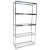 Mid-Century Modern Five Shelves Chrome and Glass Shelving Unit Étagère For Sale - Image 9 of 9