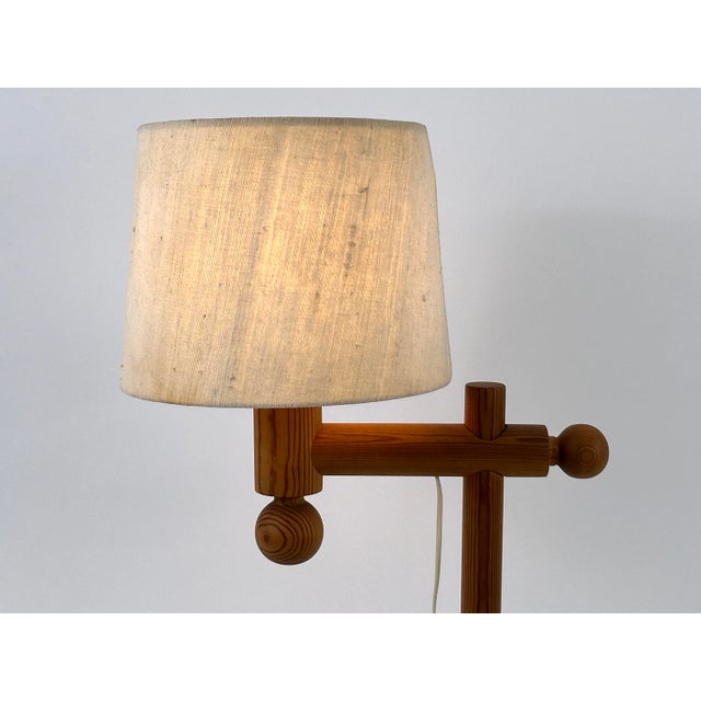 Luxus Pine Table Lamp by Uno & Östen Kristiansson for Luxus Vittsjö, 1960s For Sale - Image 4 of 18