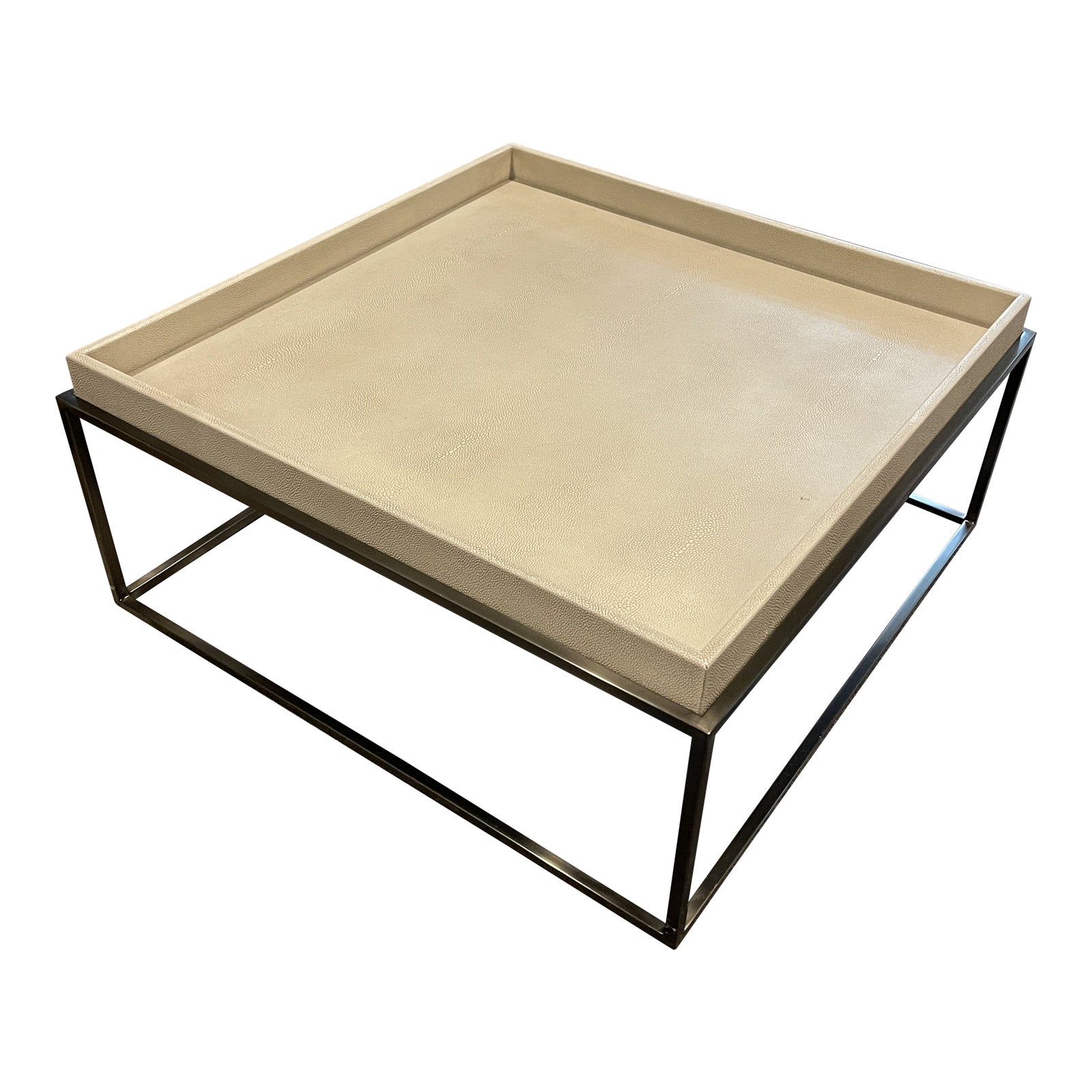 Restoration Hardware Hudson Square Shagreen Coffee Table Chairish