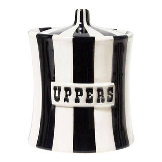 Black & White Jonathan Adler Uppers Canister For Sale