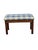 Wood 1940s English Chippendale Mahogany Bench New Fabric. For Sale - Image 7 of 10