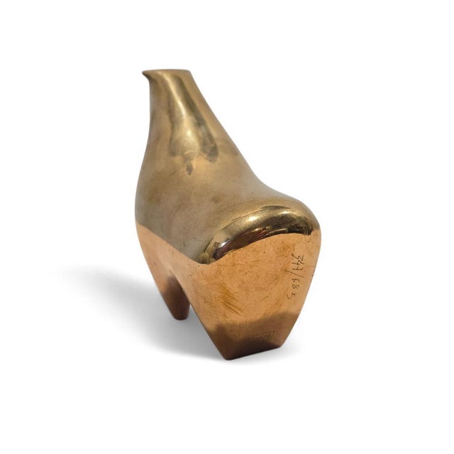 Metal Modernist Bronze Bull Sculpture, 1970s For Sale - Image 7 of 12