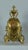 Vintage Brass Mantel Clock with Franz Hermle Movement from Robert Grant, London, 1960s For Sale - Image 4 of 13