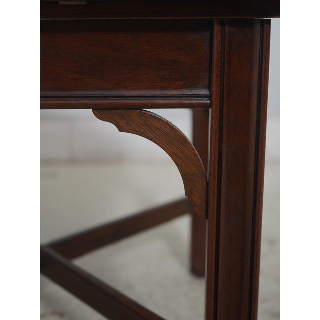 Wood Henkel Harris Virginia Galleries Mahogany Butlers Coffee Table For Sale - Image 7 of 13