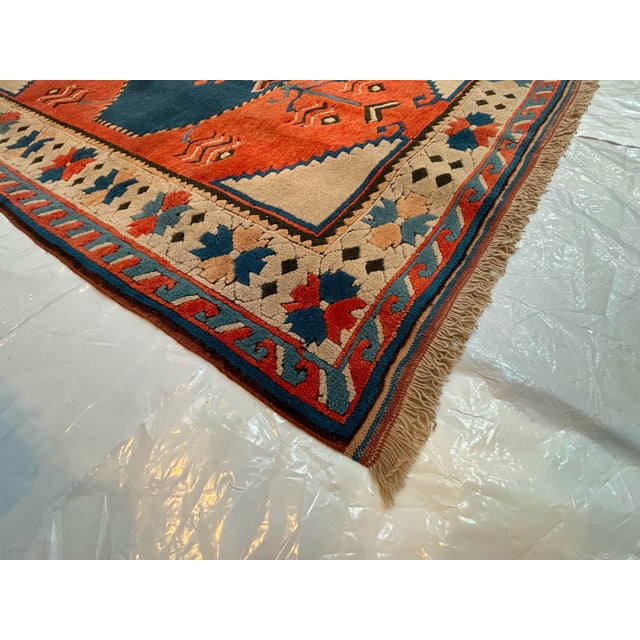 1970s 1970s Turkish Rug ,5' X 6'6 For Sale - Image 5 of 5
