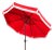 Summer afternoons at an exclusive private members club inspired this posh nine-foot crank umbrella. it's classic red...