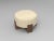Contemporary Cassette Pouf in Serai Alabaster Fabric and Smoked Oak by Alter Ego for Collector For Sale - Image 3 of 5
